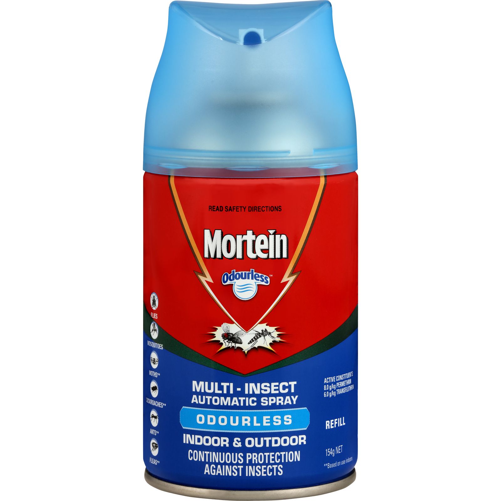 Mortein Odourless Automatic Indoor & Outdoor Insect Control Gadget & Refill 154g
