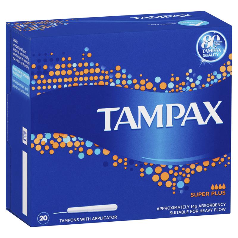 Tampax Tampons Super Plus with Applicator  20pk