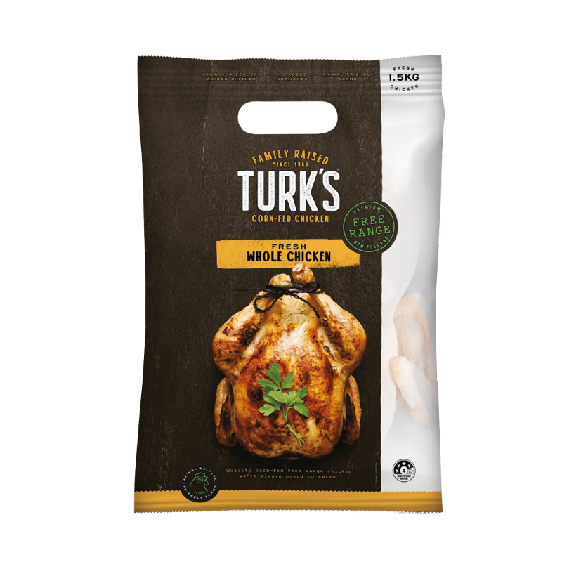 Turks Whole Chicken, Fresh Size 16