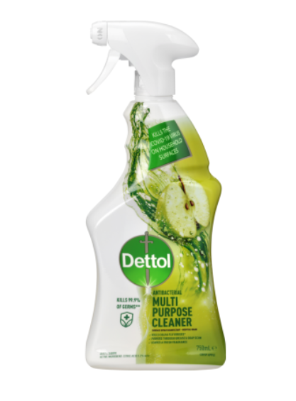 Dettol Antibacterial Crisp Apple Burst Multipurpose Spray Cleaner 750ml