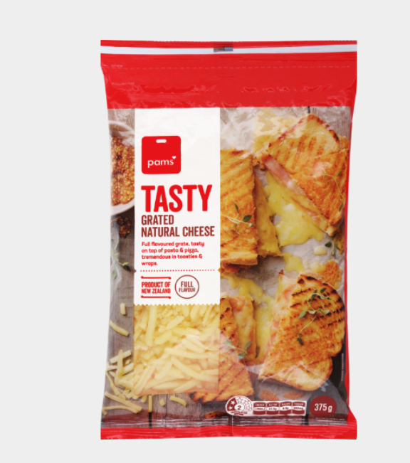 Pams Tasty Grated Cheese 375g