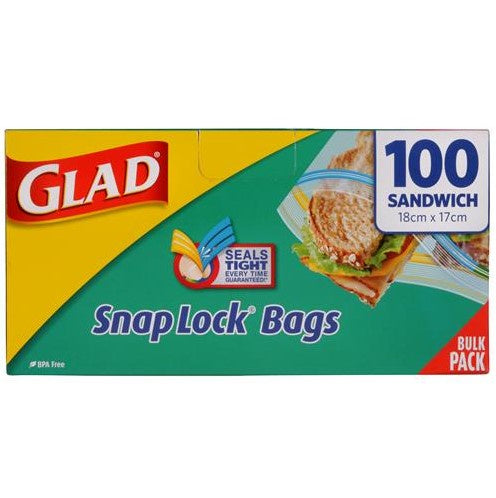 Glad Snaplock Sandwich Bags 100pk
