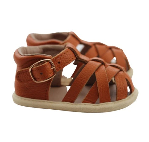 Fauve + Co Dakota Leather Sandals Tan 6-12m