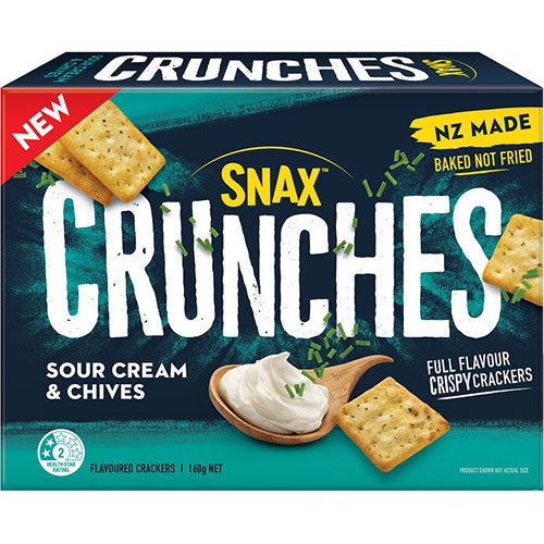 Eta Crunches Sour Cream & Chives Crackers 160g