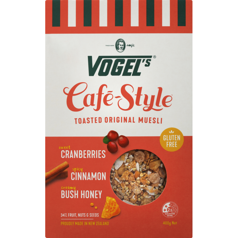 Vogels Cafe Style Toasted Original Muesli 400g*