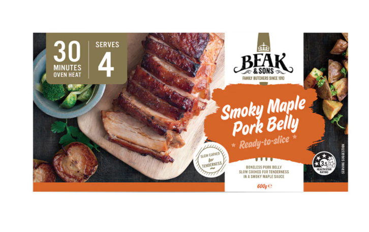 Beak&Sons Pork Belly Smoky Maple 600g