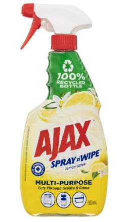 Ajax Spray n' Wipe Lavender & Citrus Antibacterial Disinfectant Cleaner 500ml