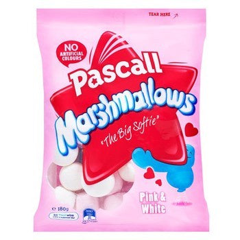 Pascall Pink & White Marshmallows 180g