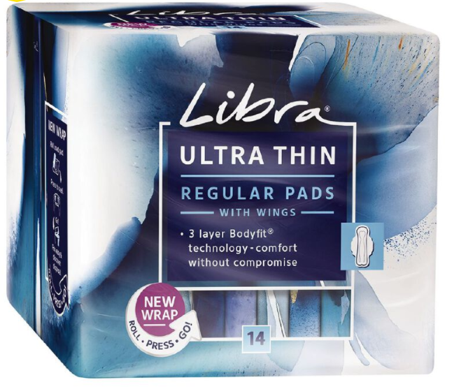 Libra Ultra Thin Pads Regular with Wings 14pk