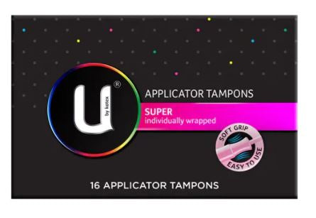 U by Kotex Super Tampons With Applicator 16pk