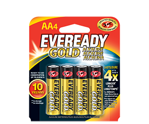Eveready Gold AA 4pk