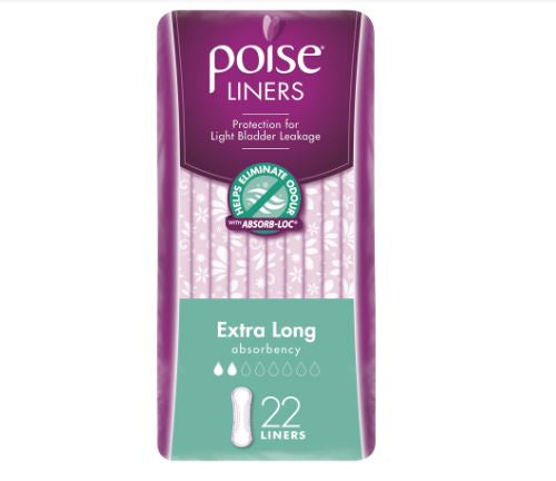 Poise Extra Long Liners 22pk