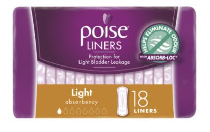 Poise Light Liners 18pk