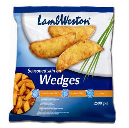Lamb Weston  Frozen  Seasoned Skin On Potato Wedges 2.5kg