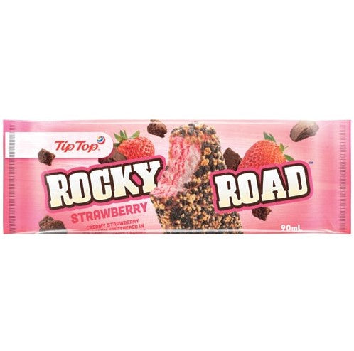 Tip Top Rocky Road  Ice Block Strawberry 90ml