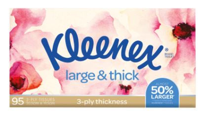 Kleenex Tissues Large N Thick 3Ply 95pk