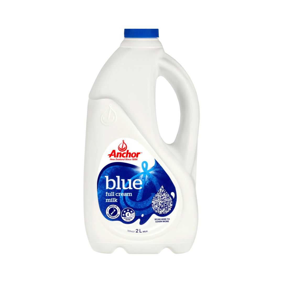 Anchor Blue Full Cream Milk 2L