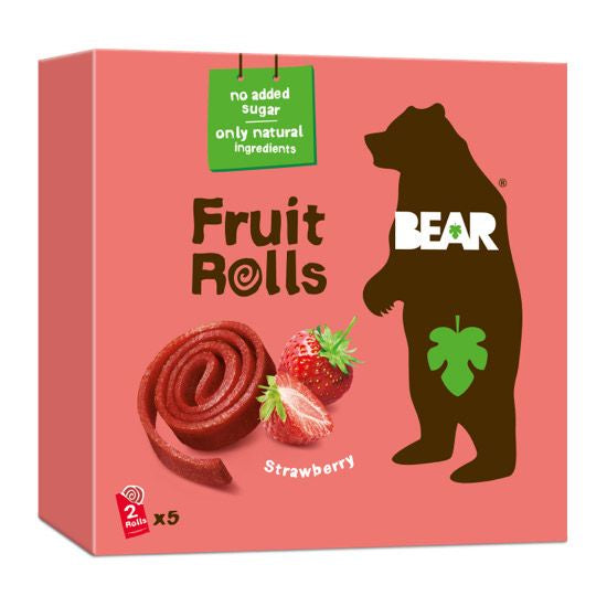 Bear Fruit Rolls Strawberry 20g Multipack