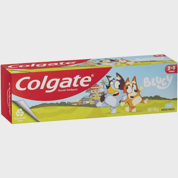 Colgate Kids Bluey Mild Mint Gel Toothpaste 90g