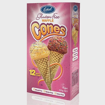 Eskal Waffle Ice Cream Cones 132gm