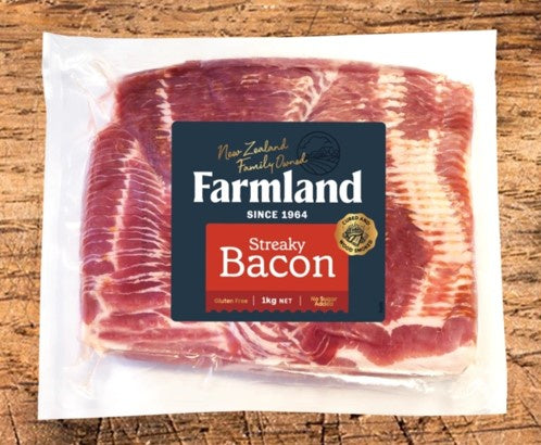 Farmland Raw Streaky Bacon 1kg