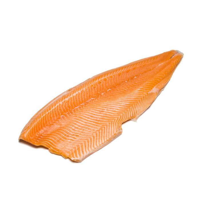 Fresh Salmon Fillet Skin on Bone out per kg