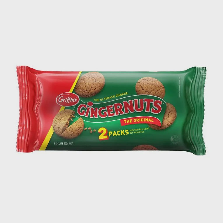 Griffins Gingernuts Biscuits Twin Pack 500g