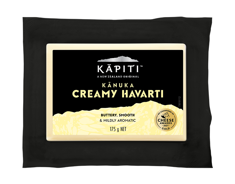 Kapiti Kanuka Creamy Havarti Cheese Block 175g