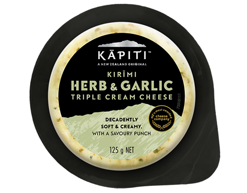 Kapiti Kirimi Herb & Garlic Triple Cream Cheese 125g