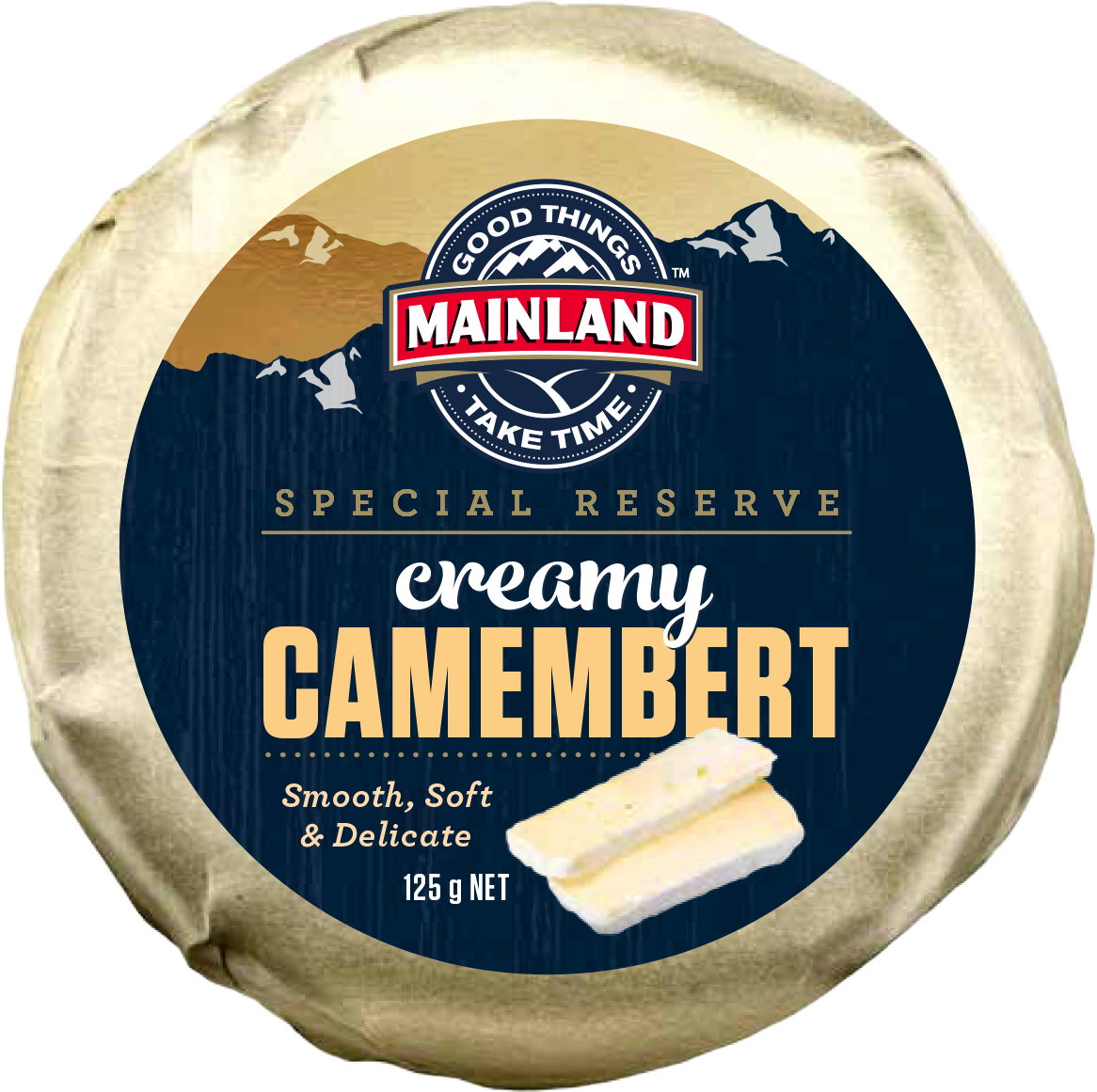 Mainland Special Reserve Creamy Camembert Cheese 125g*