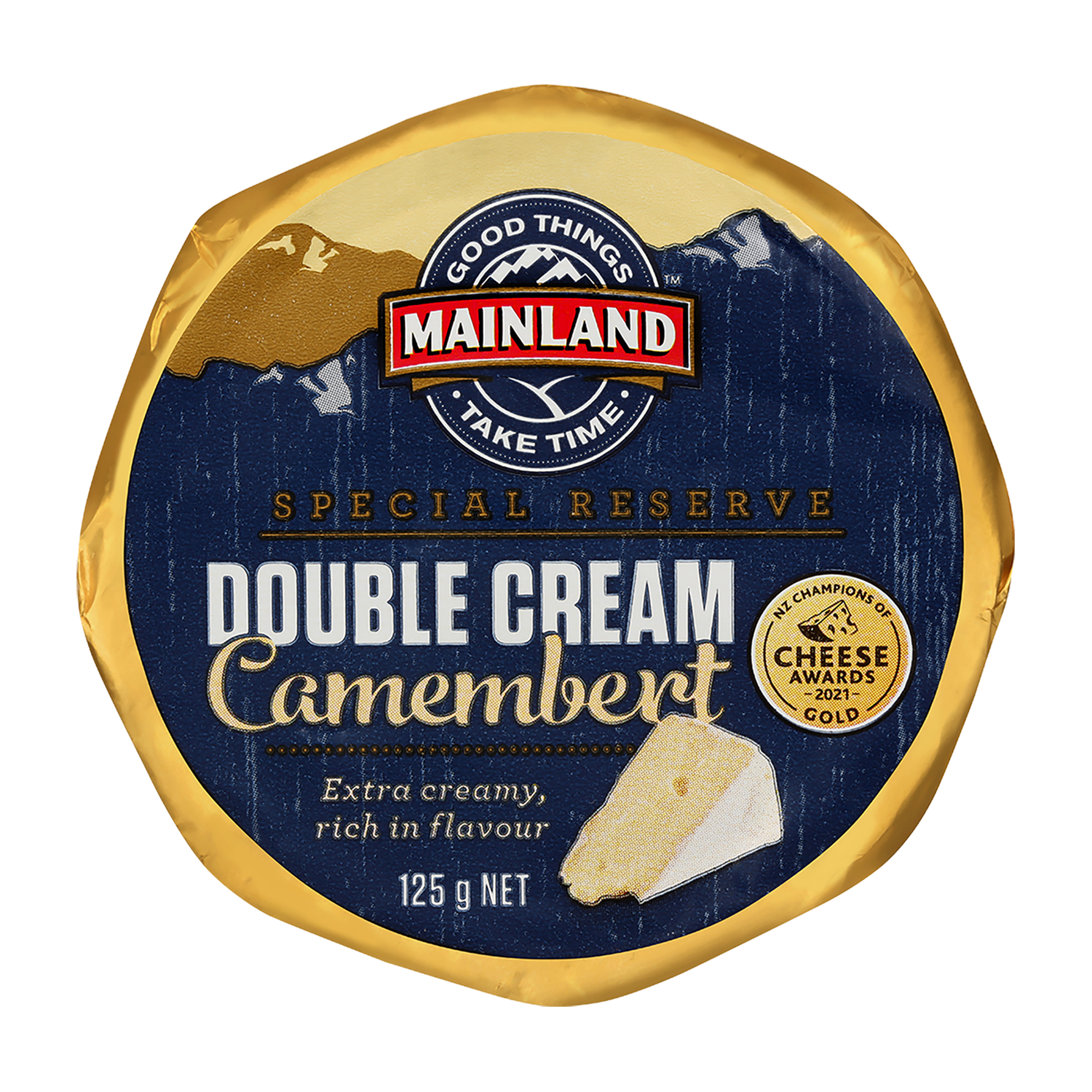 Mainland Special Reserve Double Cream Camembert Cheese 125g*