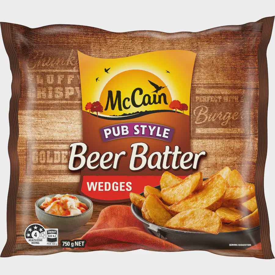 McCain Wedges Pub Style Beer Battered 750g