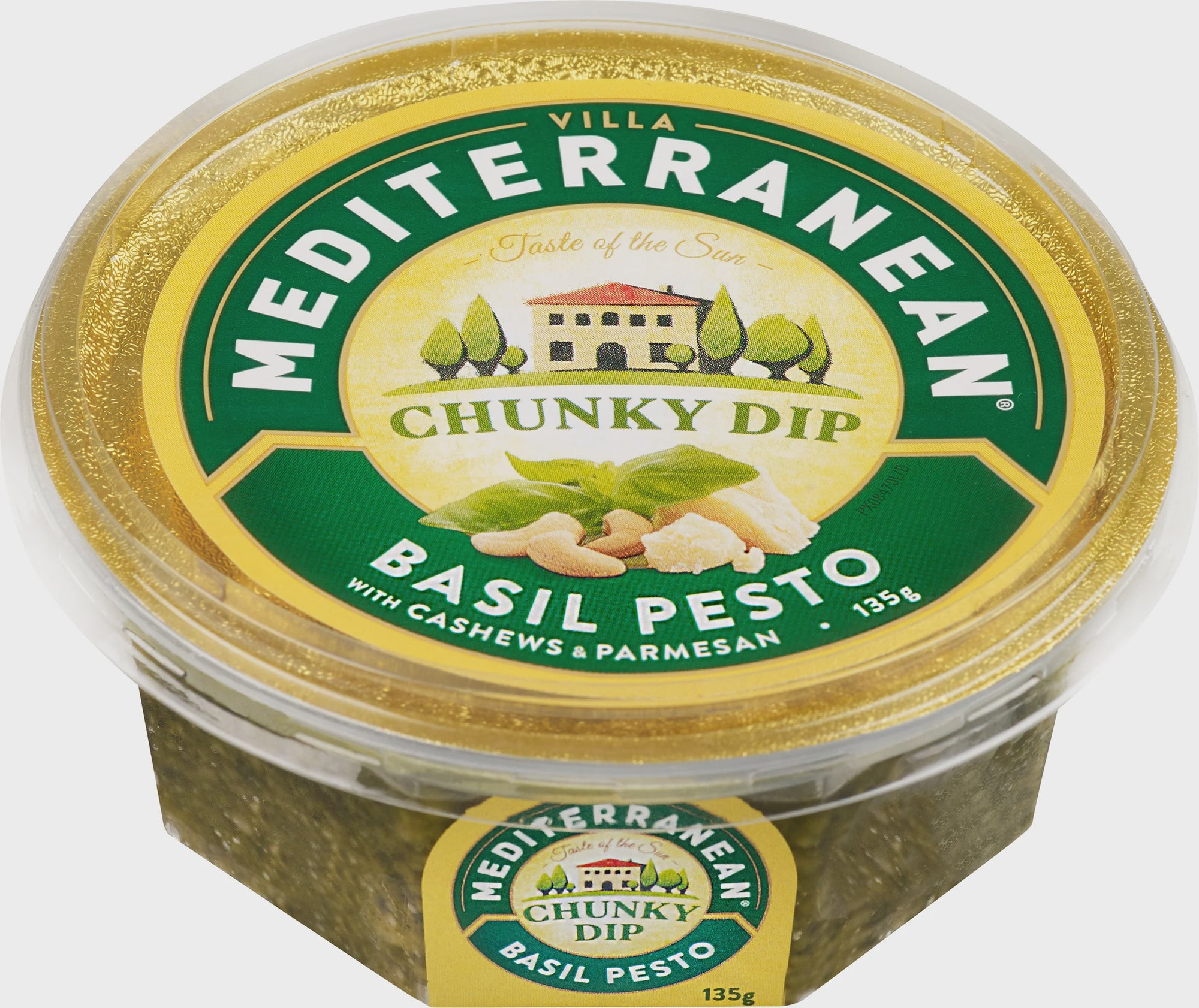 Mediterranean Basil Pesto Cashews & Parmesan Chunky Dip 135g