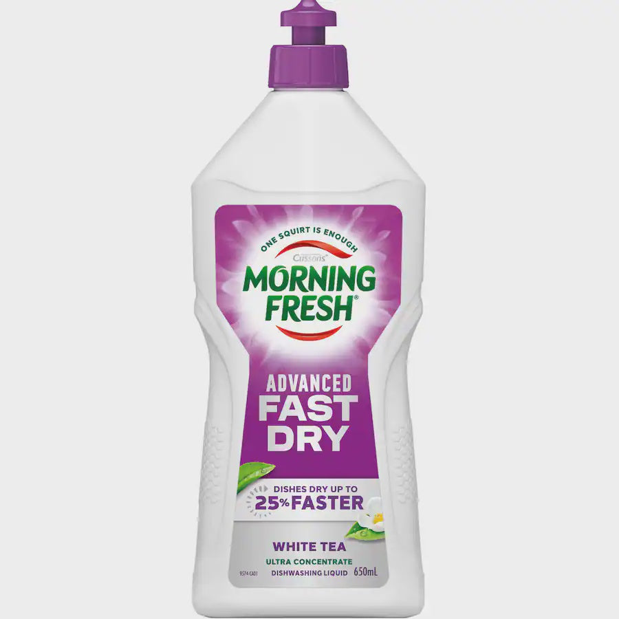 Morning Fresh Advanced Fast Dry White Tea Dishwashing Liquid 650ml