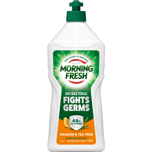 Morning Fresh Antibacterial Orange & Tea Tree Dishwashing Liquid 650ml