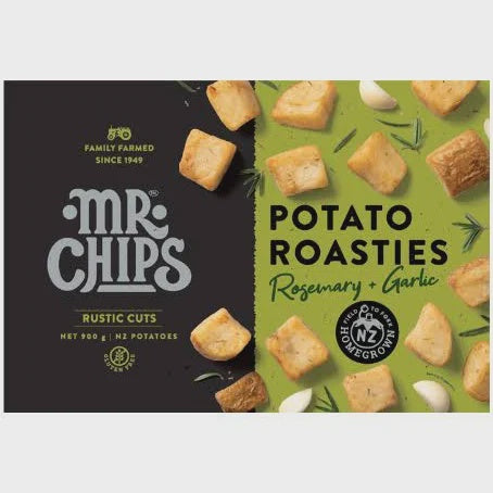 Mr Chips Rosemary & Garlic Rustic Cuts Potato Roasties 900g
