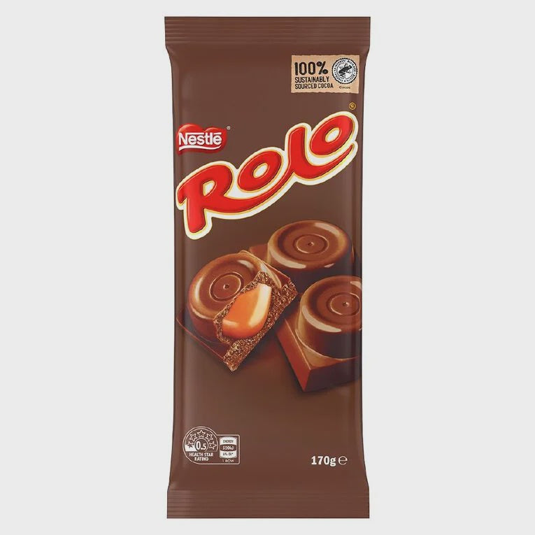 Nestle Rolo Milk Chocolate Block 170g