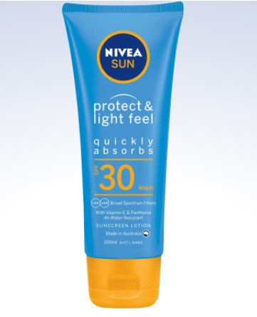 Nivea Sun Protect & Light Feel Quickly Absorb SPF30 Sunscreen Lotion 100ml*