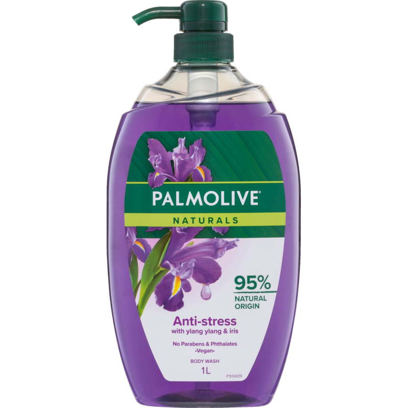 Palmolive Naturals Anti Stress Ylang Ylang & Iris  Body Wash 1L
