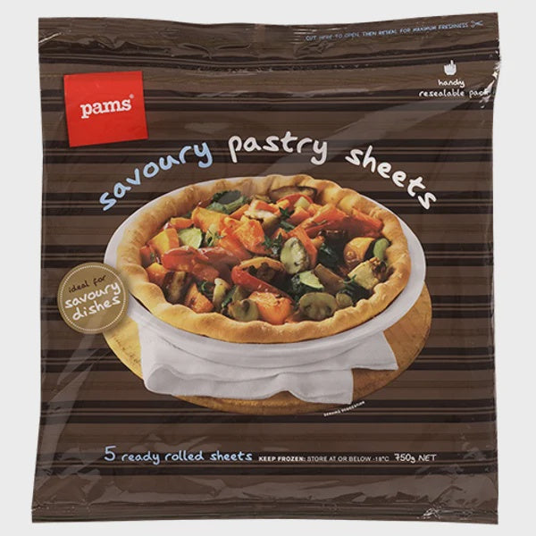 Pams Savoury Pastry Sheets 750g