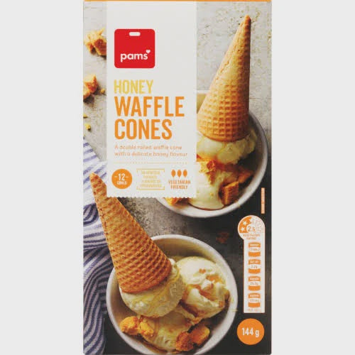 Pams Waffle Cones 12 x 12g