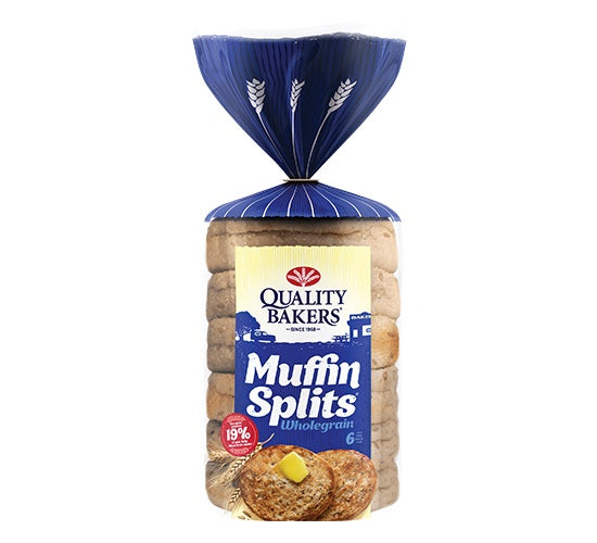 Quality Bakers English Muffin Splits Wholegrain 390g