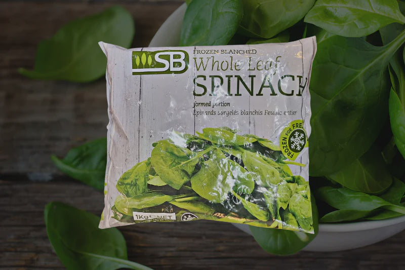 SB Frozen Whole Leaf Spinach 1kg*