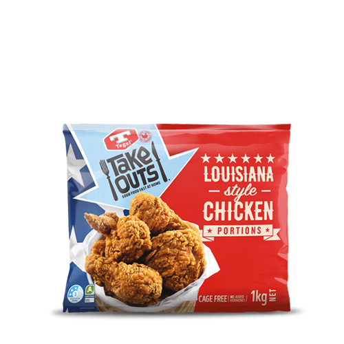 Tegel Take Outs Louisiana Style Chicken Portions 1kg