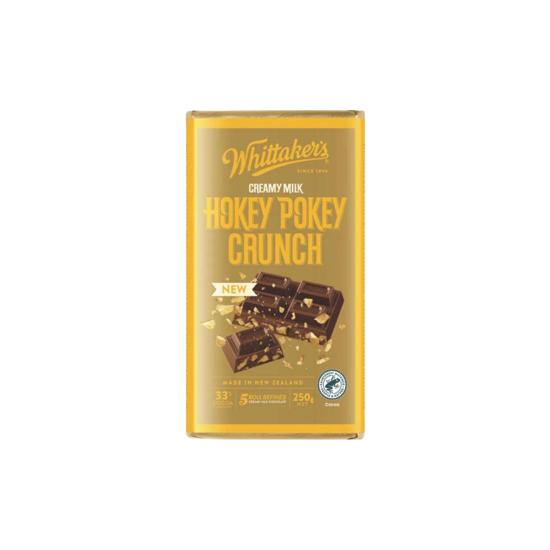 Whittakers Hokey Pokey Crunch Creamy Milk Chocolate Block  250g