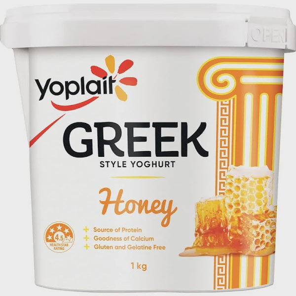 Yoplait Yoghurt Tub Greek Honey 1kg*