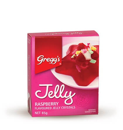 Greggs Jelly Raspberry 85gm