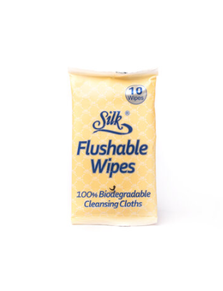 Silk Adult Flushable Wipes 40pk