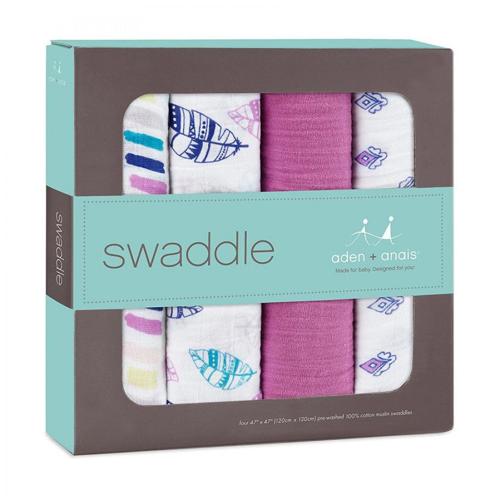 Aden + Anais Classic Swaddles Wink 4 Pack