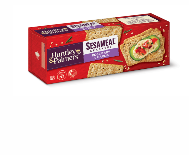 Huntley & Palmer Sesameal Rosemary Garlic Crackers 200g